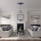 Ekena Millwork Ashford Ceiling Medallion, Hand-Painted Americana Crackle, 42 3/4"W x 28 7/8"H x 1"P CM42X28ASAMC - alternate 2
